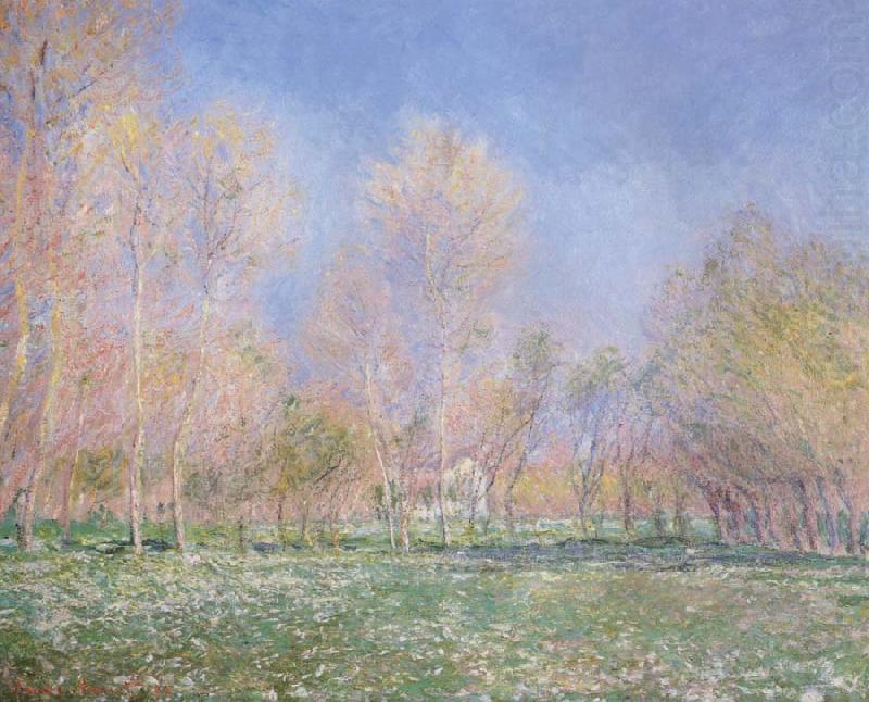 Spring in Giveryny, Claude Monet